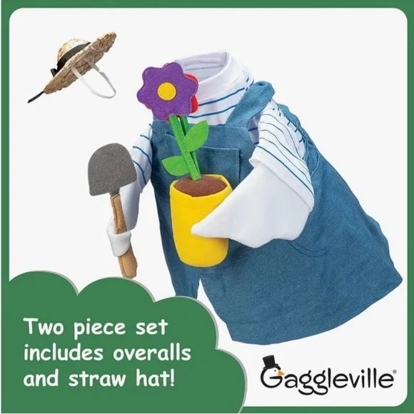 Gardener Large Goose Outfit Outdoor Decor by Gaggleville NEW - Picture 3 of 6